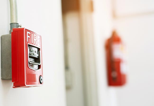 Addressable fire alarm system installation