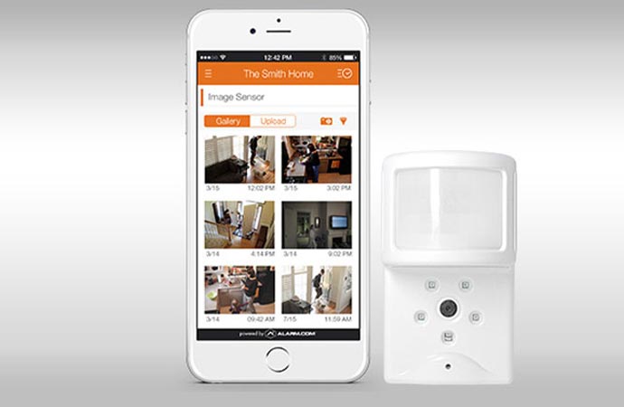 Burglary detection system installed on smart device