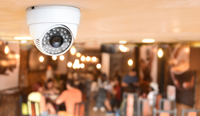 indoor security camera for commercial area