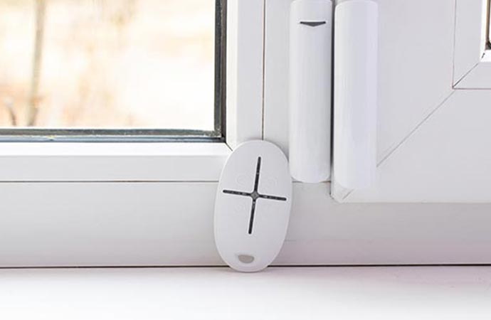 Installed window and door contacts