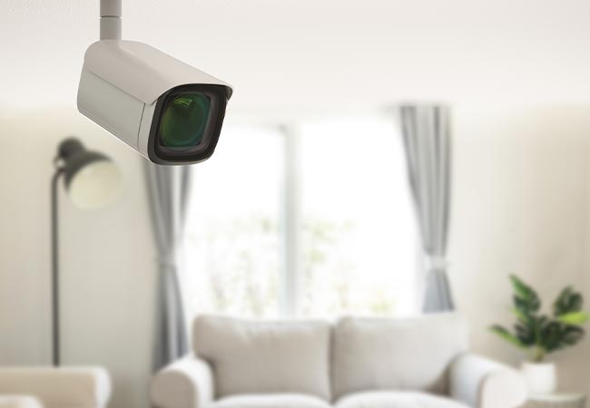 Security camera in home