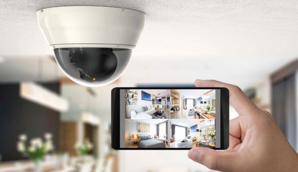 installed security camera