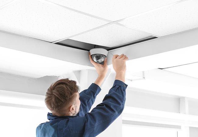 Technician fire alarm security