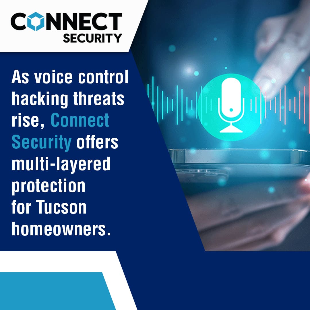 An image of a hand holding a smartphone with a glowing microphone icon and sound waves, with text overlaying the image on the left.